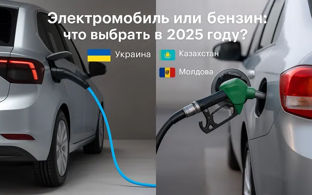Электромобиль или бензин в 2025: что выгоднее в Украине, Казахстане и Молдове?