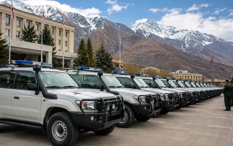 Автопарк Пограничной полиции Грузии пополнили 30 машин