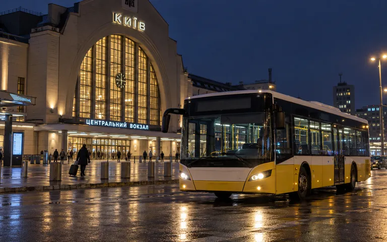 От Центрального вокзала Киева запустили четыре ночных автобуса