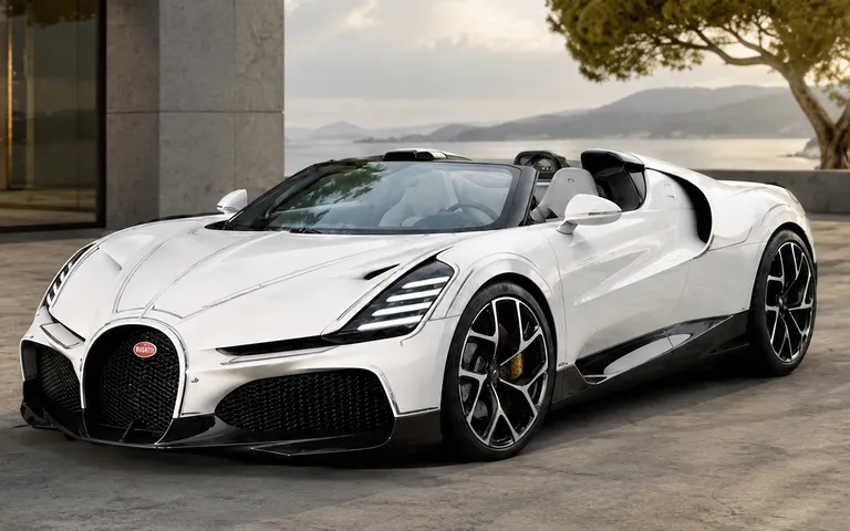 Bugatti W16 Mistral Blanc Éternel: фарфор и финал эпохи W16